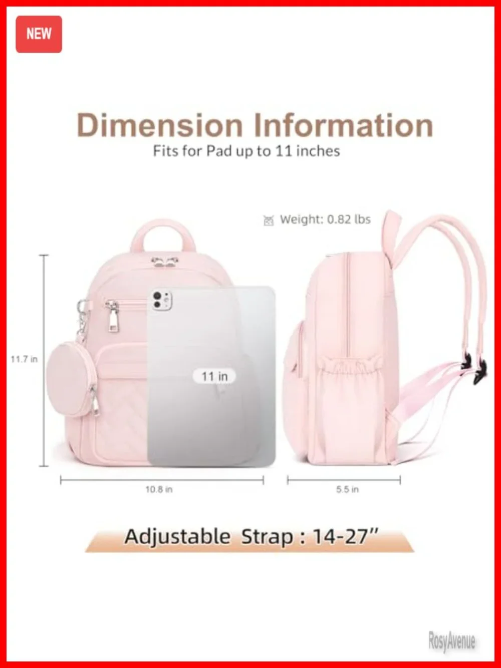 Waterproof Anti-Theft Backpack with Locking Zippers & Coin Purse, Nylon Quilted